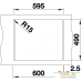 Кухонная мойка Blanco Naya 6 519639 (темная скала). Фото №3