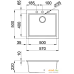 Кухонная мойка Elleci Quadra 105 Aluminium 79. Фото №2