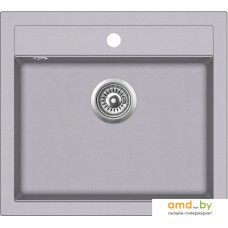 Кухонная мойка Aquasanita Quadro SQQ100W (alumetallic 202)