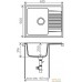 Кухонная мойка Polygran F-07 (серый). Фото №4