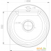 Кухонная мойка GranFest SMART GF-SM435 (белый). Фото №2