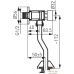Смывной кран для писсуара Ferro Presstige Z211. Фото №2