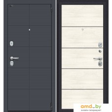 Металлическая дверь el'Porta Porta S 10.П50 (Graphite Pro/Nordic Oak)