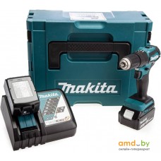 Ударная дрель-шуруповерт Makita DHP483RTJ (с 2-мя АКБ, кейс)