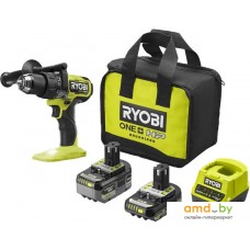 Ударная дрель-шуруповерт Ryobi RPD18X-2C52S 5133005527 (с 2-мя АКБ 2 Ач+5 Ач, сумка)