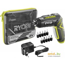 Электроотвертка Ryobi R4SDP-L13T 5133003689 (с АКБ и набором бит)