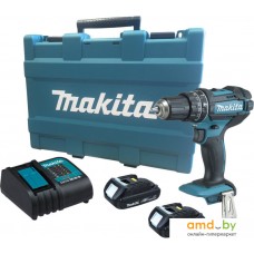 Дрель-шуруповерт Makita DHP482SYE (с 2-мя АКБ)