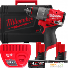 Дрель-шуруповерт Milwaukee M12 FUEL M12FDD2-402X 4933479874 (с 2-мя АКБ 4 Ач, кейс)