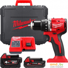 Ударная дрель-шуруповерт Milwaukee M18 M18BLPDRC-422C 4933492825 (с 2-мя АКБ 2 Ач + 4 Ач, кейс)