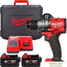 Ударная дрель-шуруповерт Milwaukee M18 FUEL M18FPD3-402C 4933492473 (с 2-мя АКБ 4 Ач, кейс)