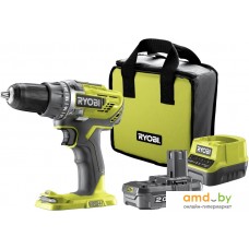 Дрель-шуруповерт Ryobi R18DD3-120S 5133003347 (с 1-м АКБ 2.0 Ah, сумка)