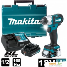 Гайковерт Makita TW161DWAE (с 2-мя АКБ, кейс)