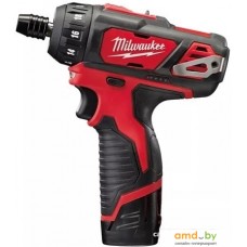 Дрель-шуруповерт Milwaukee M12 BD-202C 4933441900 (с 2-мя АКБ, кейс)