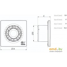 Осевой вентилятор Vortice Punto Filo MF 90/3.5