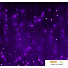 Световой дождь Luazon Занавес (2x6 м, фиолетовый) [1080294]