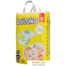 Подгузники LaLaKu Diapers Giga Pack Maxi (68 шт)