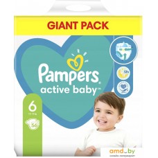 Подгузники Pampers Active Baby Giant Pack S5 13-18 кг (56 шт)