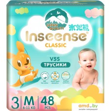 Трусики-подгузники Inseense Classic V5S M 6-11 кг InsCV5SM48Emer (48 шт)