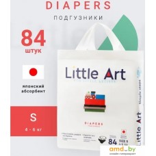 Подгузники Little Art S 4-6 кг (84 шт)