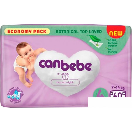 

Подгузники Canbebe 4 7-14 кг (40 шт), 4 7-14 кг (40 шт)