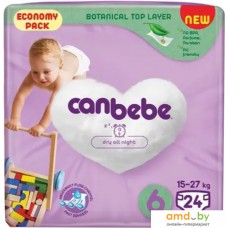 Подгузники Canbebe 6 15-27 кг (24 шт)