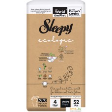 Подгузники Sleepy Ecologic 2X Jumbo Maxi (52 шт)