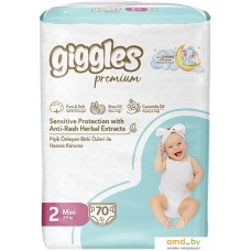 Подгузники Giggles Premium Mini 2 Jumbo Pack (70 шт)