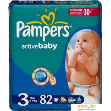 Подгузники Pampers Active Baby 3 Midi Jumbo Pack (82 шт)