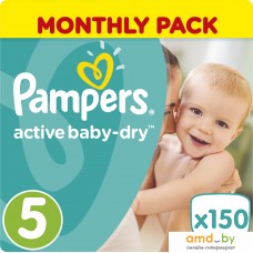 Подгузники Pampers Active Baby-Dry 5 Junior (150 шт)