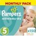 Подгузники Pampers Active Baby-Dry 5 Junior (150 шт). Фото №1