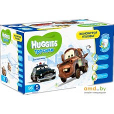 Трусики-подгузники Huggies Трусики-подгузники 5 для мальчиков (96 шт)