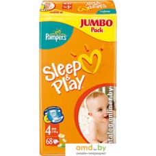 Подгузники Pampers Sleep&Play 4 Maxi Jumbo Pack (50 шт)