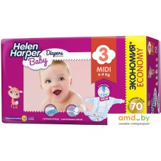 Подгузники Helen Harper Baby 3 Midi (70 шт)