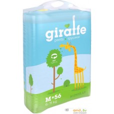 Трусики-подгузники Lovular Giraffe M 6-10 кг (56 шт)