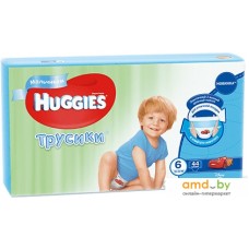 Трусики-подгузники Huggies Mega 6 для девочек 16-22 кг (44 шт)