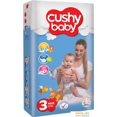 Подгузники Cushy Baby Midi 4-9 кг (70 шт)