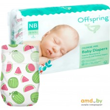 Подгузники Offspring NB 2-4 кг Арбузы (56 шт)