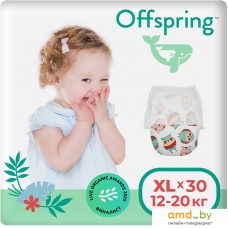 Трусики-подгузники Offspring XL 12-20кг Совы (30 шт)