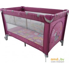 Манеж-кровать Baby Tilly Rio Plus T-1021 (фиолетовый)