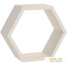 Полка Domax FHS 300 Hexagonal Shelf BI 300x260x115x18 (белый). Фото №1