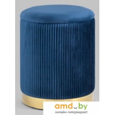 Пуфик Stool Group Шарлотта с ящиком 19A205VA-8167-69 (велюр синий)